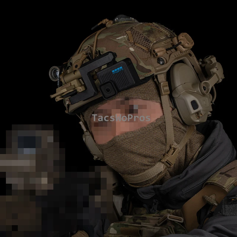 Soporte de cámara deportiva para casco táctico NVG Wilcox G19 G24 G30 G34 G69 G70 soporte GOPRO accesorios para casco Airsoft - imagen 4