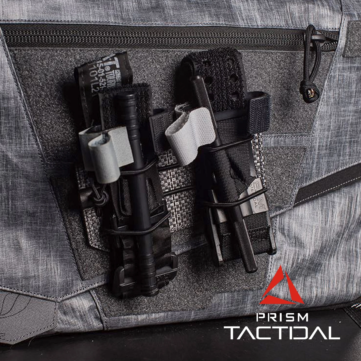 Equipo táctico Módulo de fijación de cuerda elástica multifuncional Módulo de almacenamiento de mochila Módulo de fijación de sujetadores de gancho y bucle - imagen 3