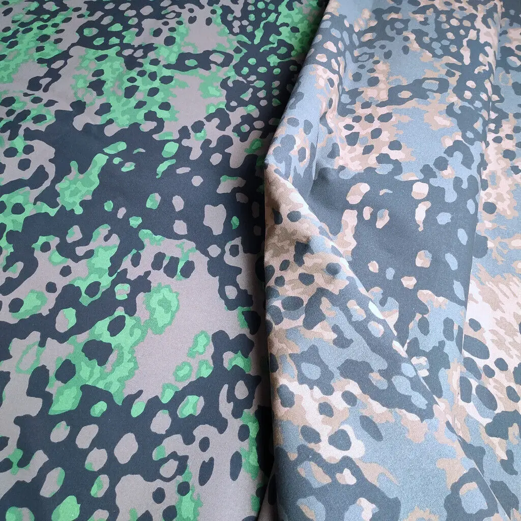 Camuflaje de árbol de avión alemán REVERSIBLE NO.3, ropa táctica DIY de algodón textil/división de doble cara/mamuflaje de guisante DOT44 - imagen 4