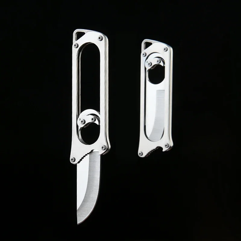 Cuchillo táctico de acero inoxidable para camping y autodefensa - imagen 4