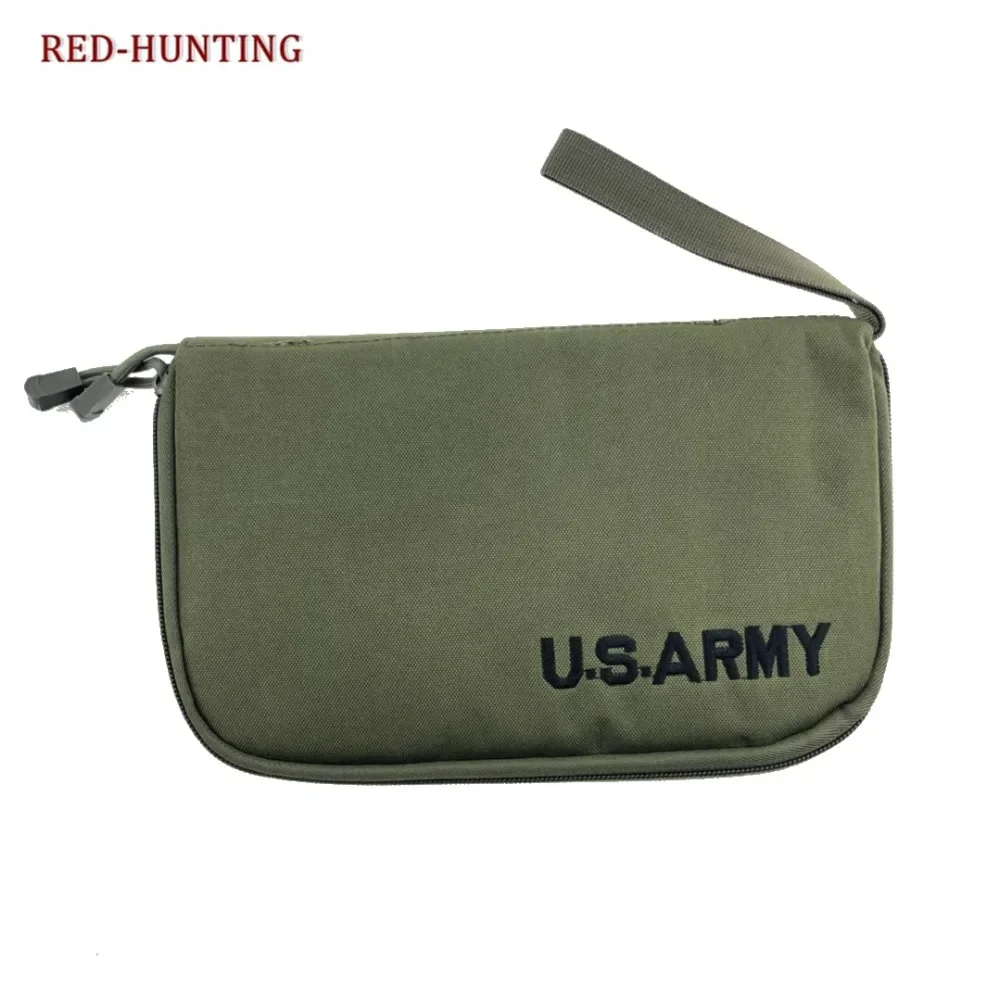 Bolsa táctica para pistola de 5 colores, protección para pistola, bolsa de Estuche de transporte, soporte para revistas, acolchado suave, portador de pistola individual OD verde - imagen 2
