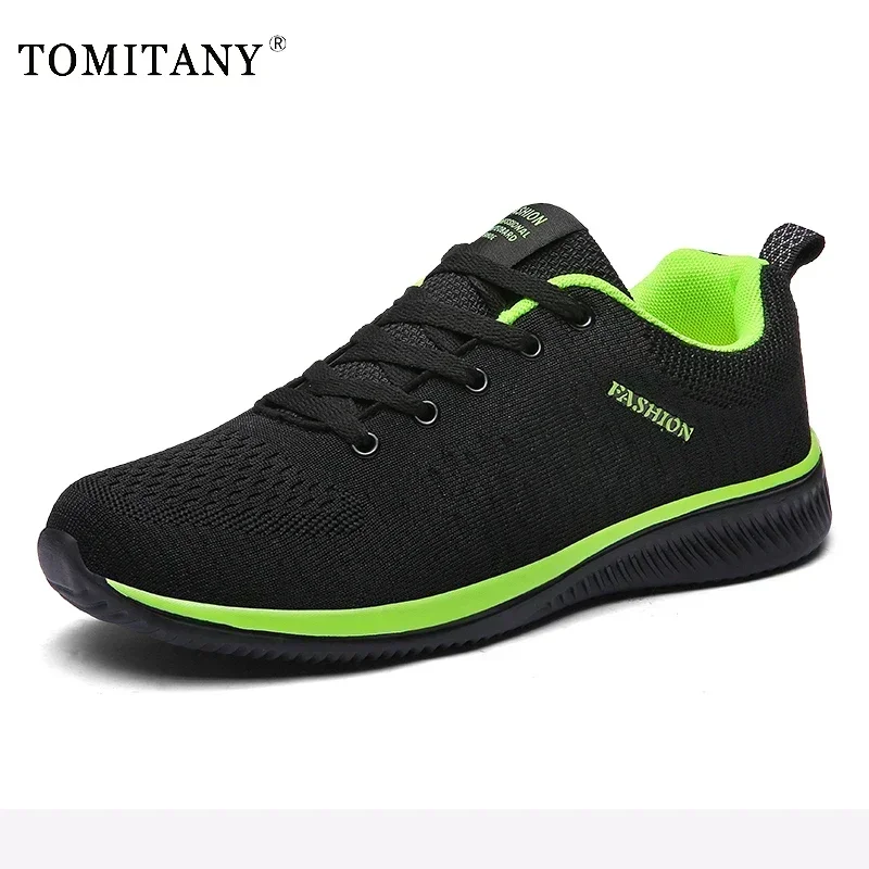 Zapatos de hombre 2025, nuevos zapatos informales transpirables de malla para hombre, mocasines ligeros antideslizantes cómodos, zapatillas para correr para hombre, talla de zapatillas 35-50 - imagen 3