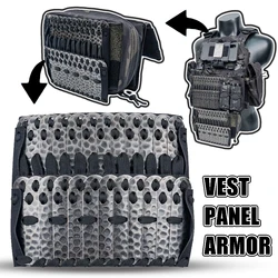Panel de chaleco táctico, armadura, Panel protector, armadura a escala de dragón, Protector de combate estilo samurái de caballero Medieval para caza Airsoft