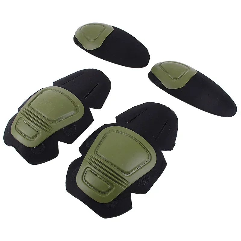 Rodillera y coderas tácticas para Paintball, uniforme de combate Airsoft, traje militar, 2 rodilleras y 2 coderas, solo traje de caza - imagen 3