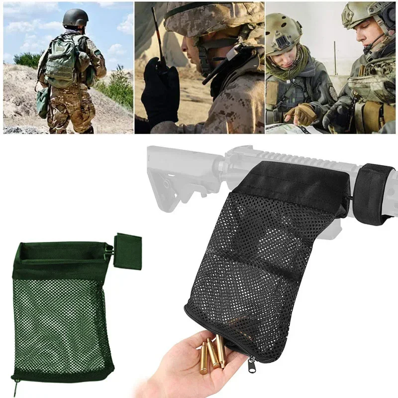 Atrapasueños táctico de carcasa de latón M4 AR 15, trampa de malla para Rifle, paquete de bolsa para munición, accesorios de caza - imagen 2