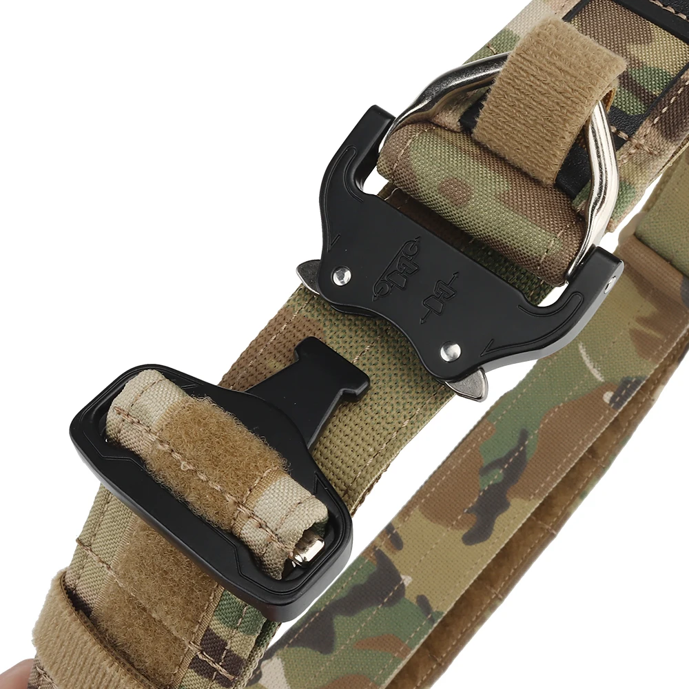 Cinturón de combate táctico para hombre y mujer, correa de cintura con hebilla de liberación rápida Molle de 2 pulgadas para caza, deporte militar al aire libre, juego de guerra - imagen 5