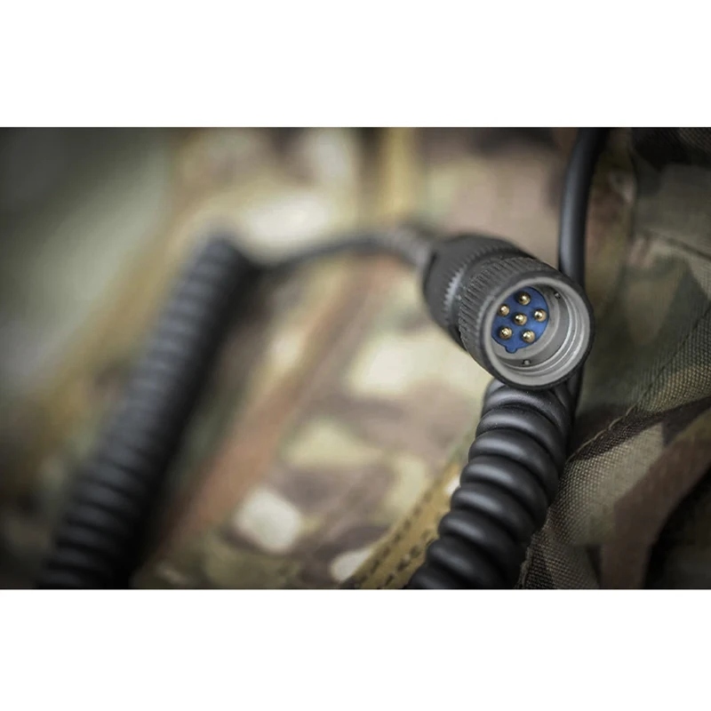 FCS-TACTICAL Micrófono de mano de radio universal - Conector de 6 pines para radios AN/PRC 148/152 - imagen 4