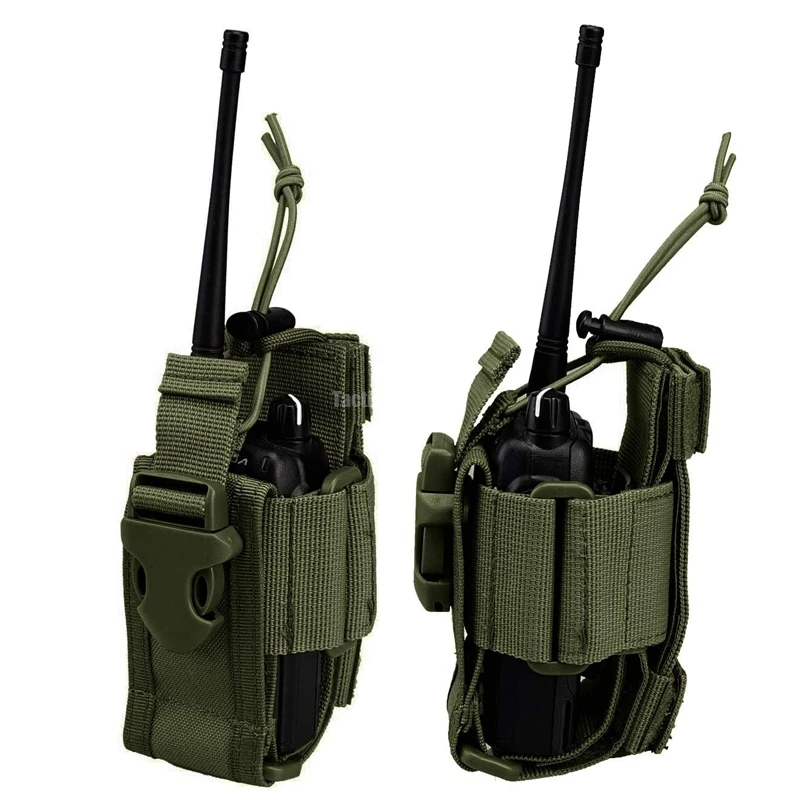 Bolsa de nailon Molle para walkie-talkie, bolsa para revistas, mochila para exteriores, accesorio con hebilla de liberación rápida - imagen 5