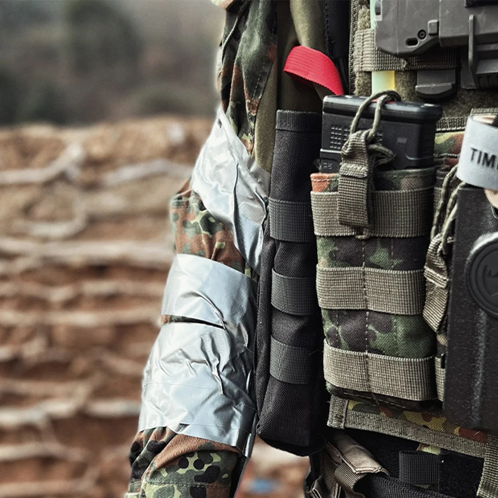 Uso múltiple flexible resistente a la intemperie adhesivo para traumatismos de combate con cinta adhesiva para conductos de rescate Rhino sin residuos - imagen 4