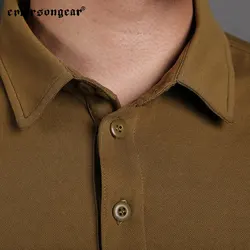 Emersongear polo táctico secado rápido azul marino