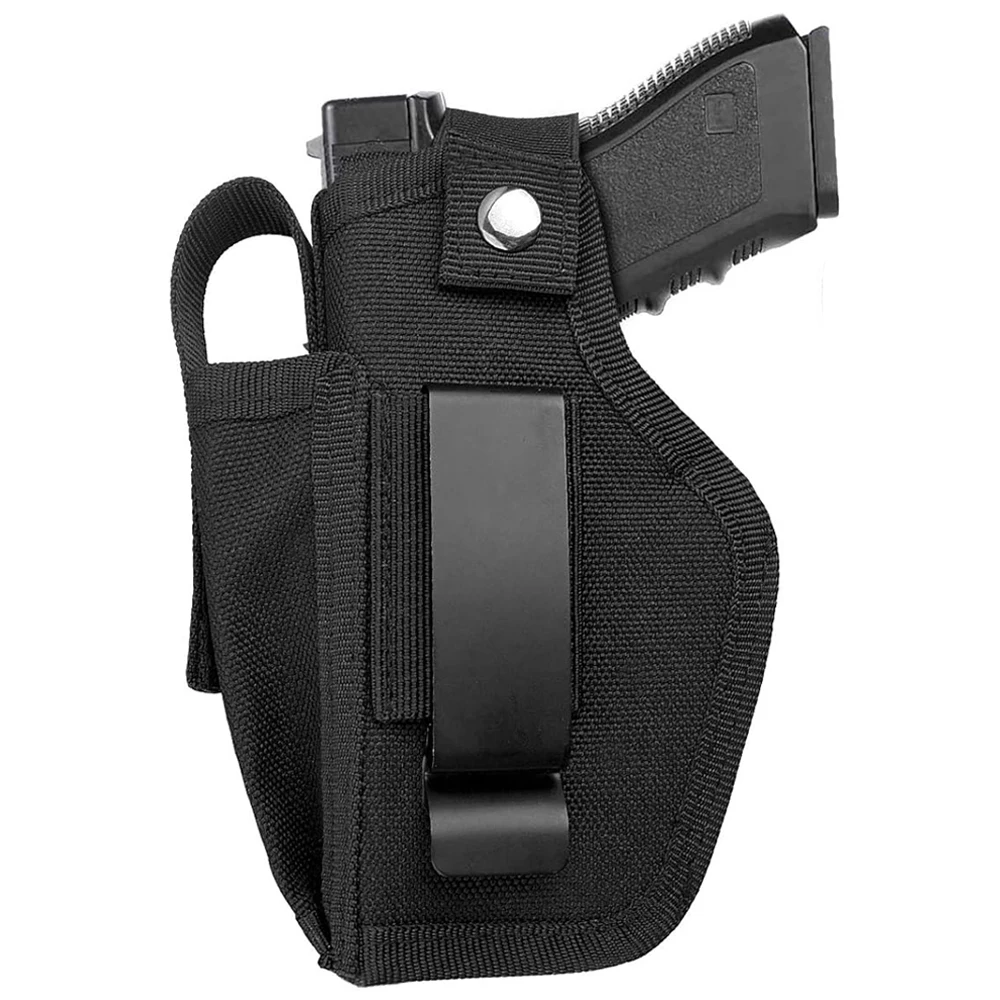 Funda Universal para pistola para hombres y mujeres, funda de transporte oculta para pistolas IWB OWB con bolsa para revistas, dibujo de mano derecha e izquierda