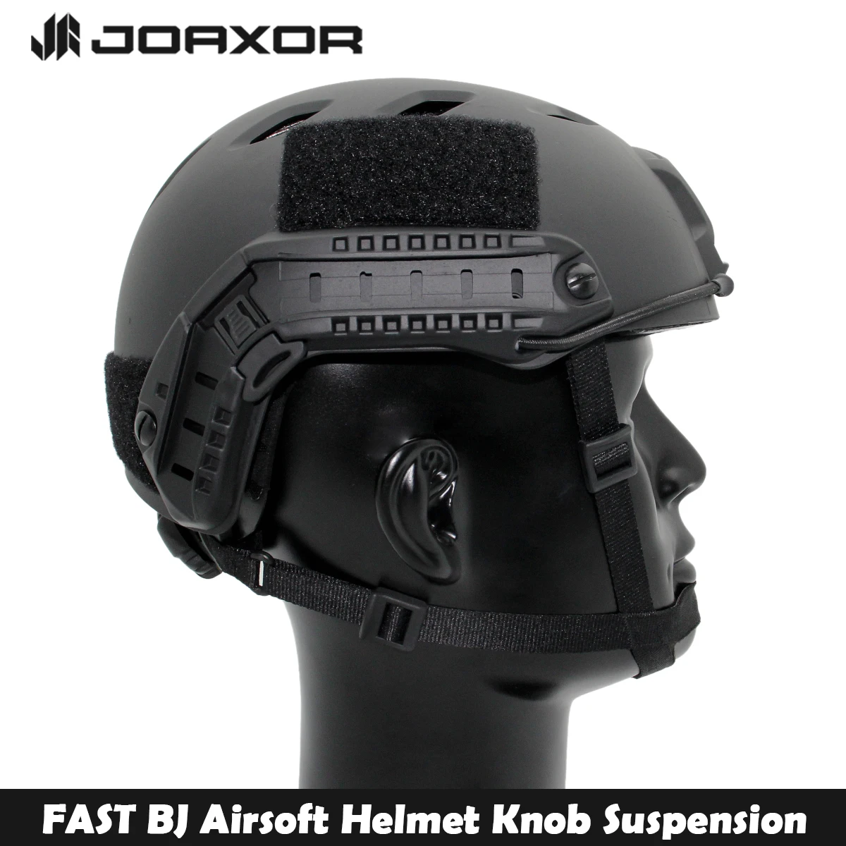 JOAXOR FAST BJ casco táctico Airsoft, perilla ajustable, montaje cuadrado y riel lateral, equipo de protección para tiro de Paintball al aire libre - imagen 4