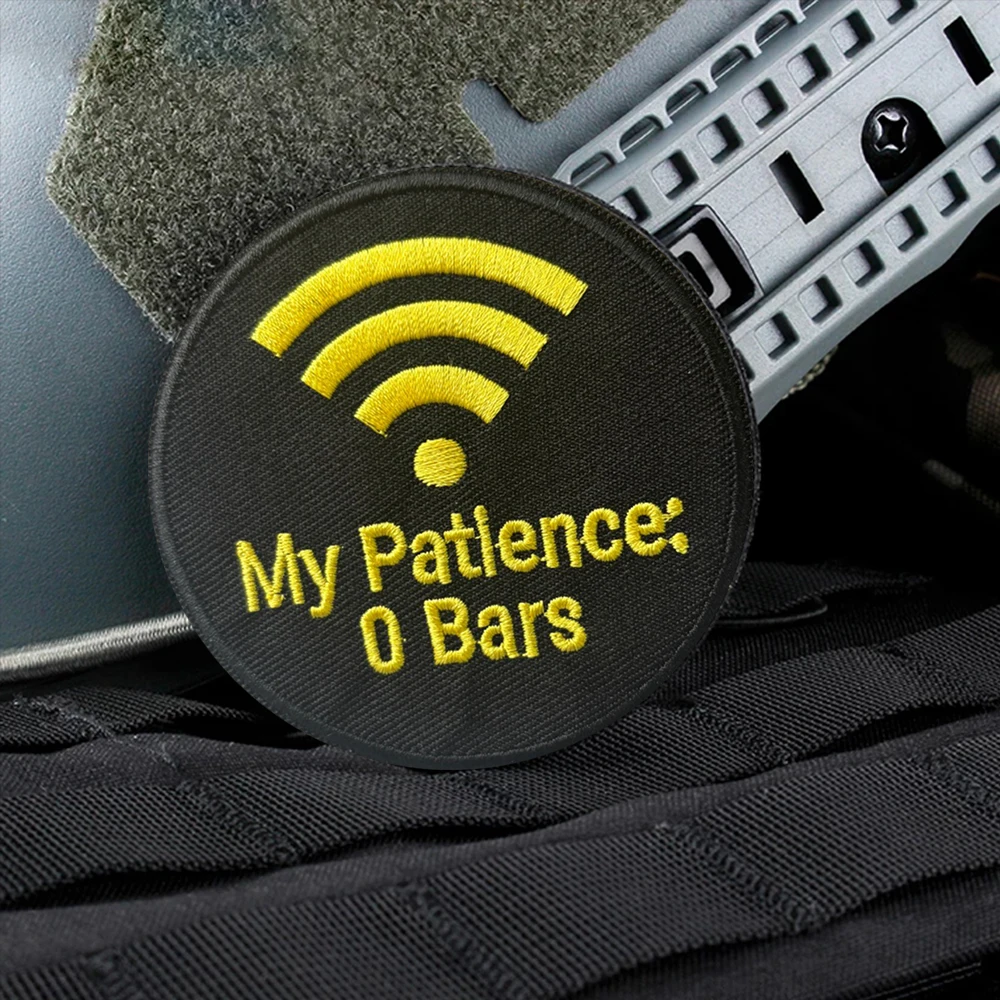 Parche táctico My Patience 0 Bars con velcro para ropa y mochilas - imagen 5