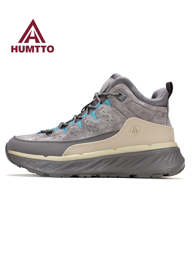 Zapatos de senderismo HUMTTO, zapatos informales para hombre, botas de trekking todoterreno impermeables antideslizantes para mujer, zapatillas deportivas, botas de caza para escalar - imagen 4