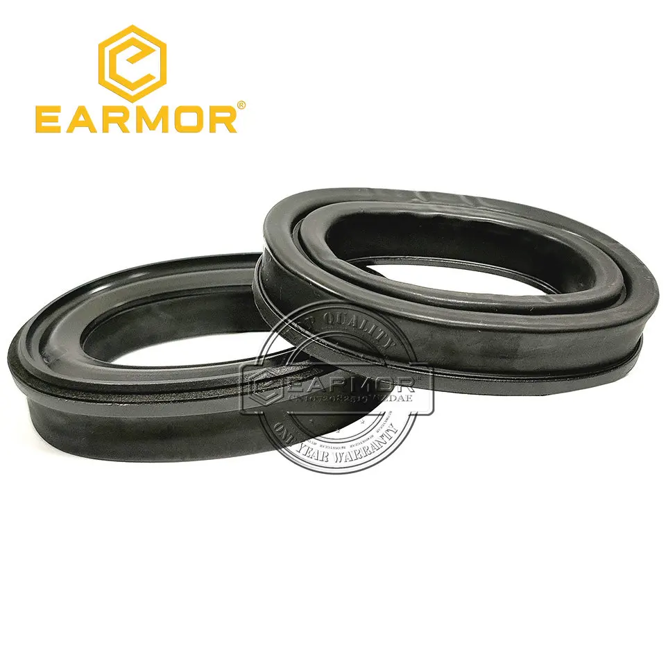 EARMOR-anillos de sellado de oreja de Gel de silicona S06, par de accesorios de auriculares aptos para disparos M30, reducción de ruido, reemplazo de auriculares