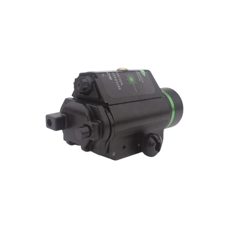 Linterna táctica LED con mira láser roja y verde para caza, Combo de tres engranajes ajustables para riel Picatinny de 20mm - imagen 2