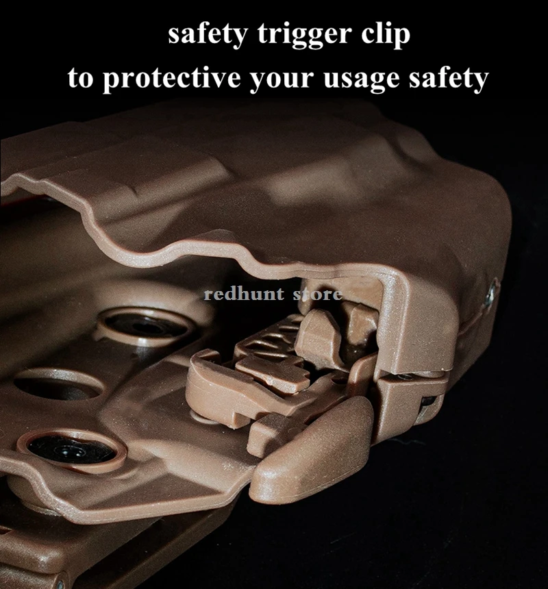 COLT 1911-funda táctica para pistola, bolsa para mano derecha, caza, combate, muslo, pierna, para G 17L,34,35,40,41 - imagen 3