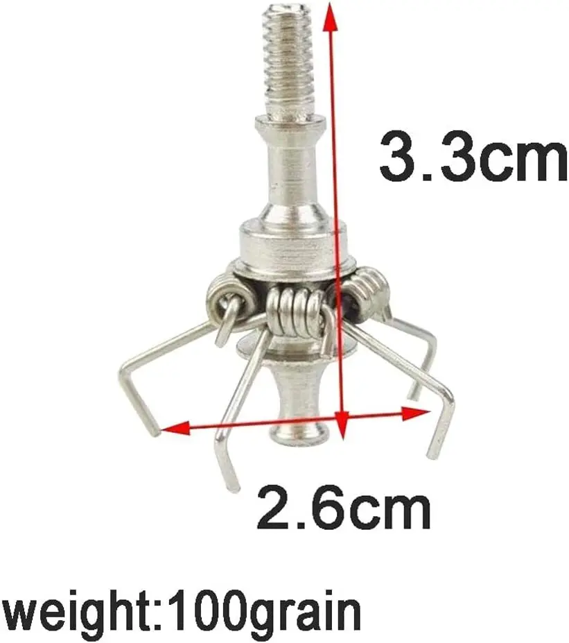 12 Uds puntas de flecha 23/100gr puntas de tiro con arco de acero inoxidable puntas anchas Judo campo arco caza accesorios de tiro - imagen 4