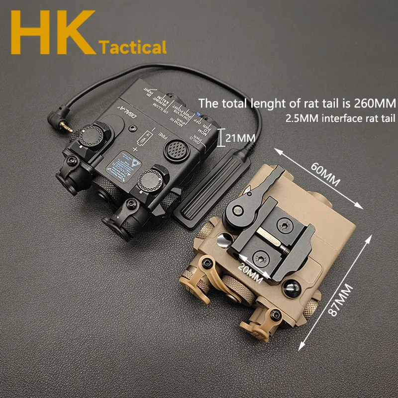 DBAL-A2 de nailon táctico para Rifle de caza, linterna LED estroboscópica, Láser de punto rojo, verde y azul, mira de puntería IR - imagen 5