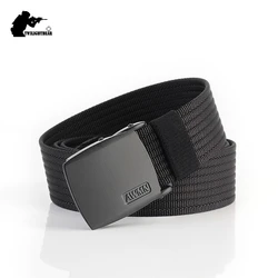 Cinturón informal de nailon Real para hombre y mujer, cinturón tejido Unisex, ligero, más fuerte, a la moda, AF2655
