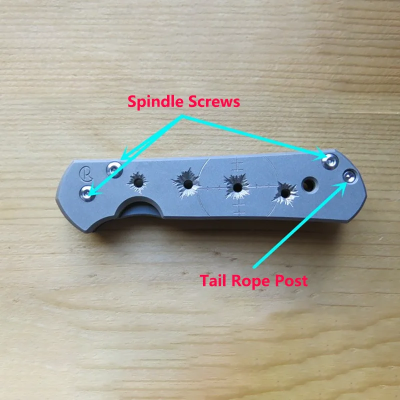 Juego completo de tornillos de mango de cuchillo de acero inoxidable para Origin CR, Chris Reeve, Mini estándar, tubo de husillo de Sebenza pequeño 21 °, 1 Juego - imagen 4