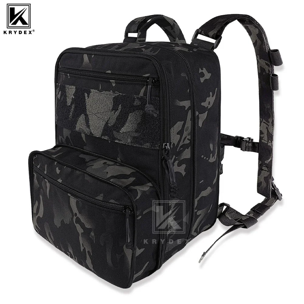 Mochila táctica KRYDEX de 23L, mochila plana D3, bolsa de asalto expandible, bolsa portadora de hidratación para viajes, caza, senderismo, Camping - imagen 2