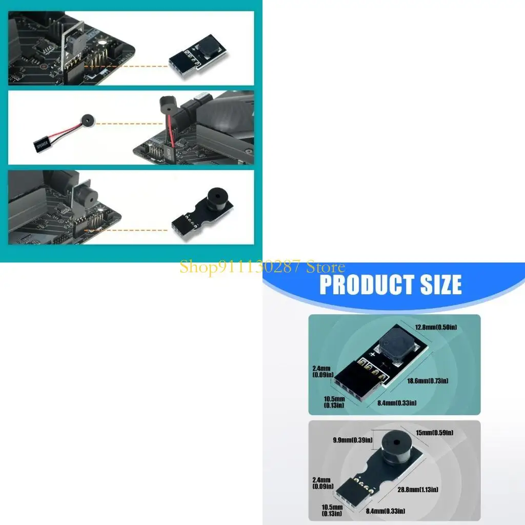 Zumbadores placas base sensibilidad J1HC para detección fallas en carcasas computadora con instalación sin y