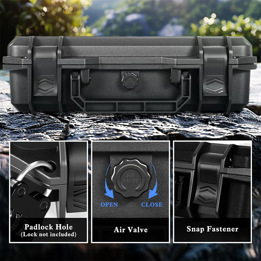 Caja de munición de 80/117 balas, caja de almacenamiento de municiones de 5,56/.223 12/20GA, caja de munición impermeable con cerradura a prueba de golpes, portador de municiones tipo bala - imagen 5