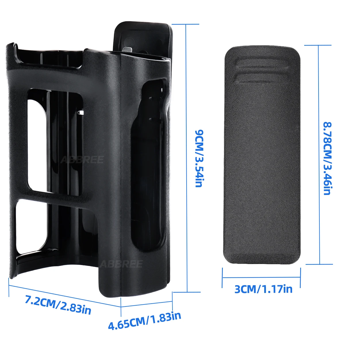 Baofeng UV-32 Walkie Talkie cinturón Clip funda de transporte para UV32 DM32 DM-32 soporte de Radioaficionado bidireccional accesorios originales - imagen 4