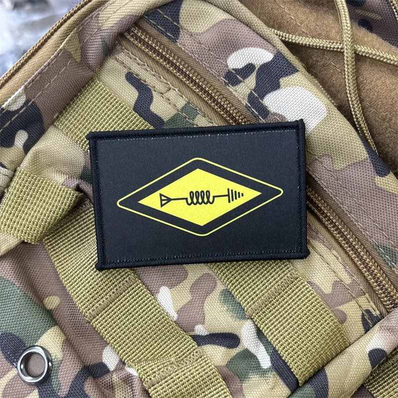 Parche táctico "Ham Radio" para ropa, insignia de moral, parche para brazalete impreso con gancho, pegatinas para mochila - imagen 2