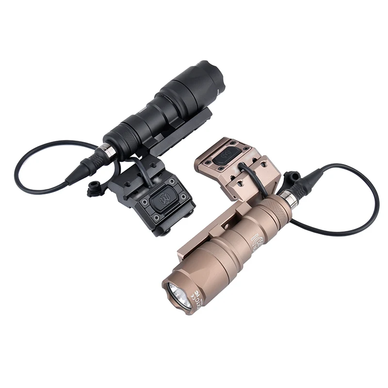 Táctico Surefir M600 M300 Airsoft SF Scout luz caza arma Rifle montaje compensado linterna ModButton interruptor de presión antorcha - imagen 5