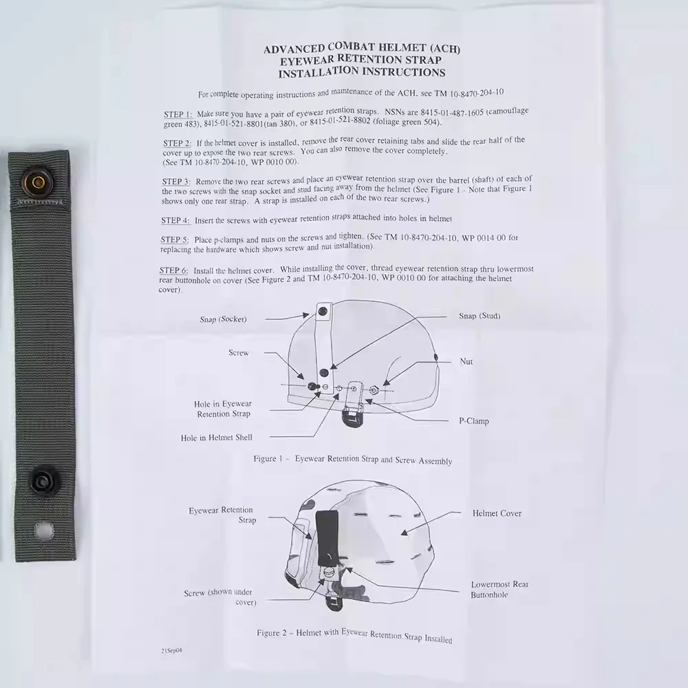 Hebilla de lente accesorio para casco táctico ACH para exteriores - imagen 5