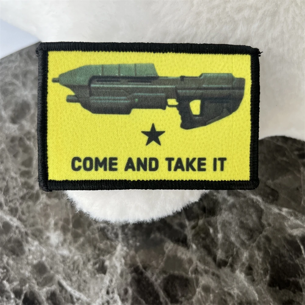 Halo Come And Take moral parches de insignia, brazalete táctico, mochila, pegatinas impresas de gancho y bucle - imagen 4