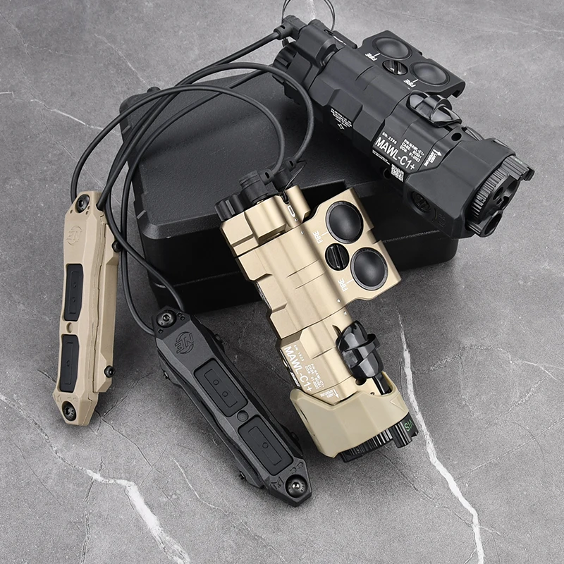 WADSN-linterna láser táctica MAWL C1 + de Metal, luz LED infrarroja blanca con interruptor de enchufe doble, equipo de caza Airsoft - imagen 2