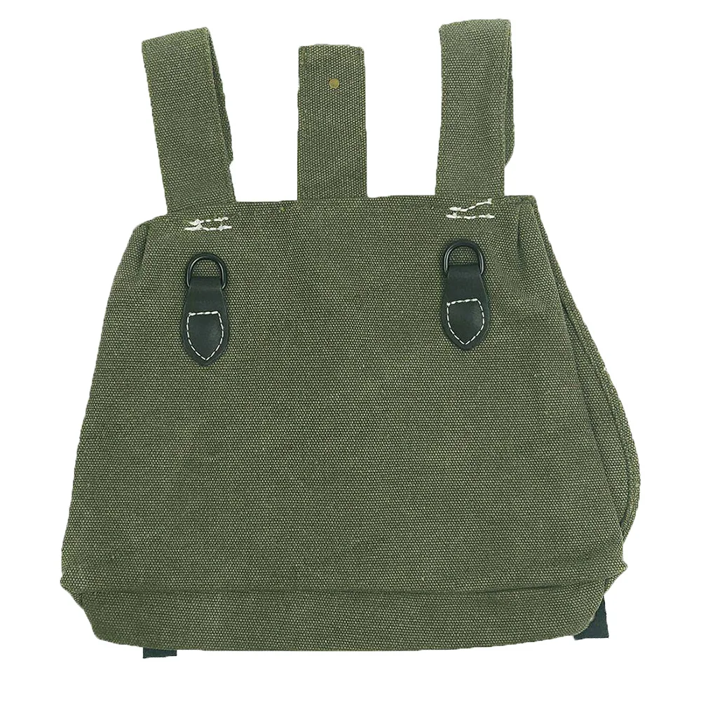 Bolsa táctica de lona verde gris alemana WWII para raciones - imagen 4