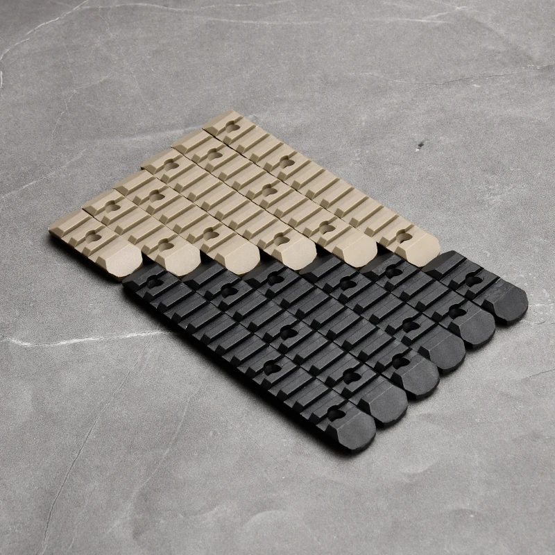 MLOK Panel de cubierta de riel de nailon para láser, linterna/accesorio para Rifle, montaje de riel Picatinny de 20mm, Kit de caza táctico, montaje m-lok - imagen 5