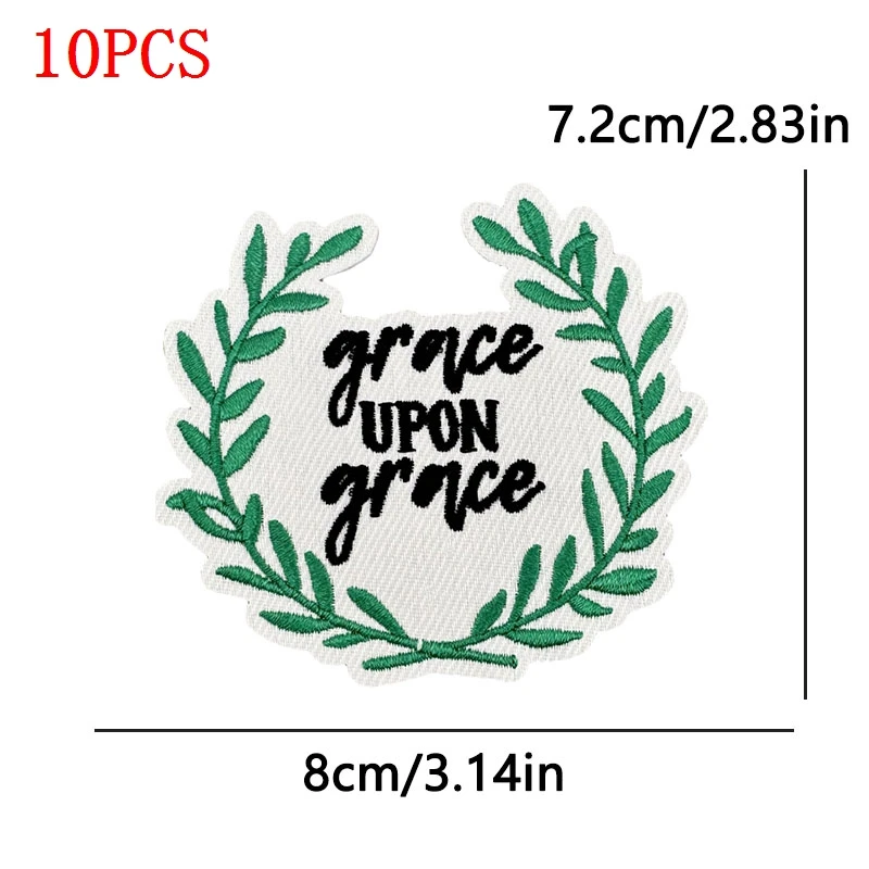 10 unids/set venta al por mayor fe del Jesús caminos bordados Fusibles para ropa cruzando hierro en parche para accesorios de ropa pegatinas - imagen 4