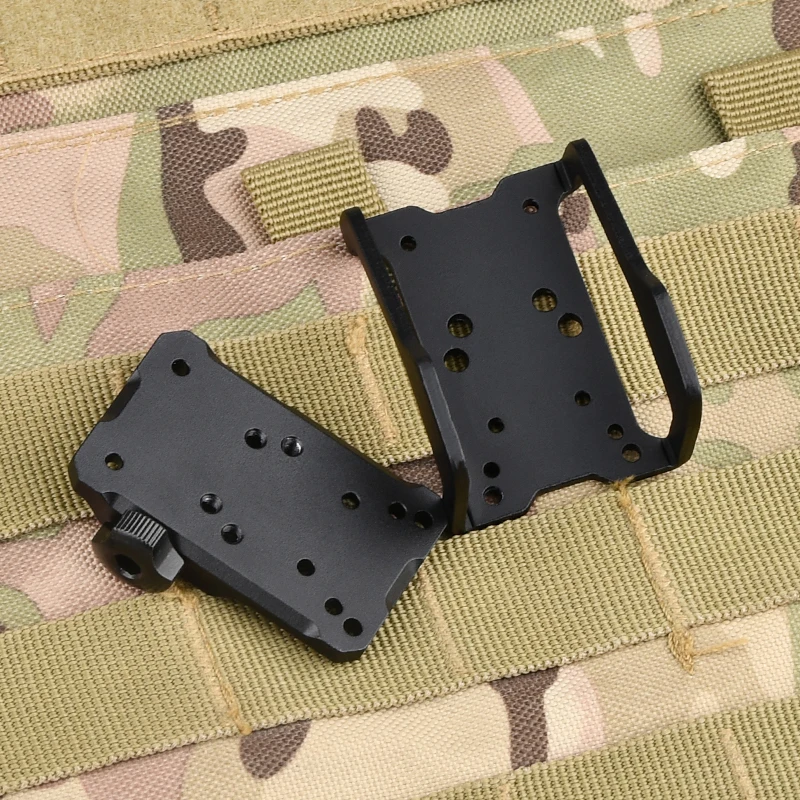 WADSN-mira táctica Universal de Metal con punto rojo, Base de mira réflex, arma de caza apta para riel Picatinny de 20mm - imagen 2