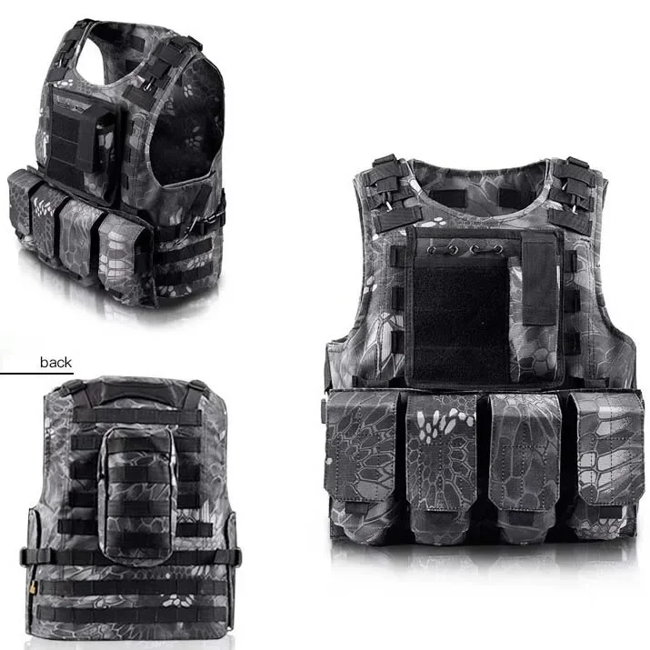 Chaleco táctico MOLLE ajustable para airsoft y seguridad - imagen 4
