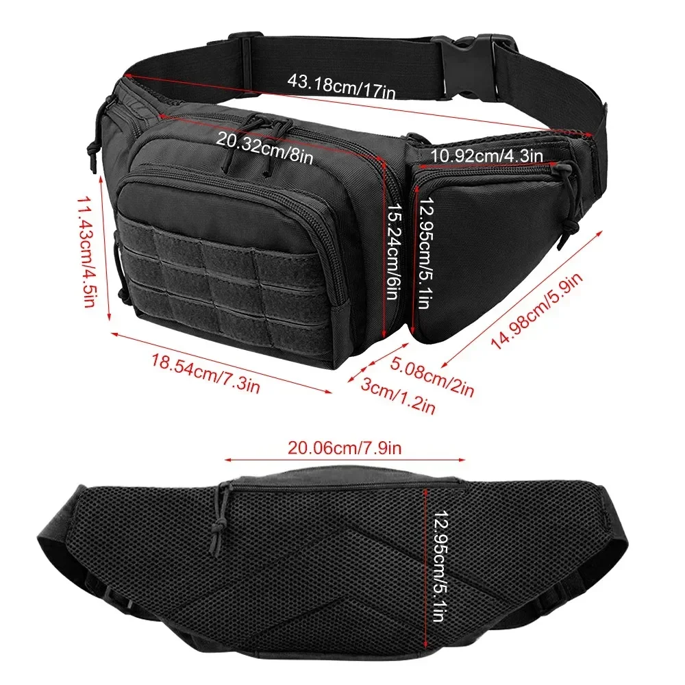 Bolsa táctica MOLLE para cargadores y funda de pistola oculta