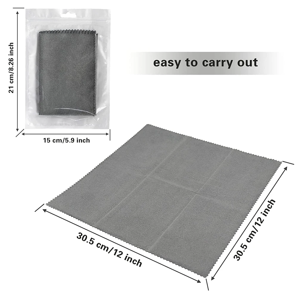 Paño de limpieza de pistola táctica, Trapos de pistola de carrete de silicona de microfibra, accesorio de herramienta de limpieza de pistola de pulido, 12" - imagen 4