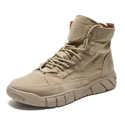 Botas de combate ligeras de lona transpirable para verano