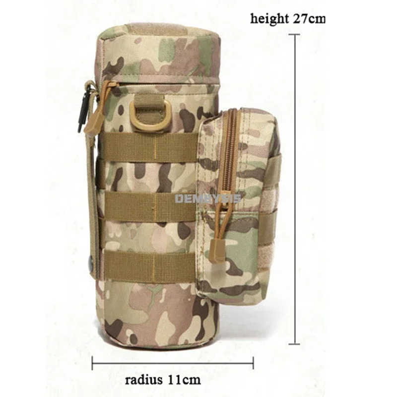 Bolsa de hervidor de agua para exteriores con correa para el hombro, bolsa táctica para Paintball, botella de agua deportiva, bolsa Molle portátil para caza - imagen 3