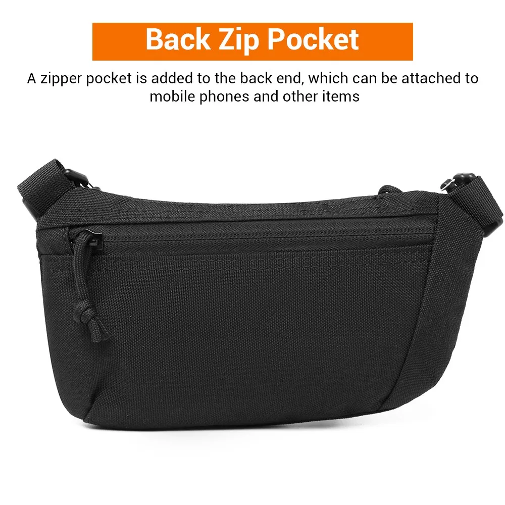 Riñonera táctica Molle para hombre, bolsa de herramientas EDC, paquete de almacenamiento para linterna de caza, cinturón para teléfono móvil al aire libre, bolsa con correa para el hombro - imagen 4