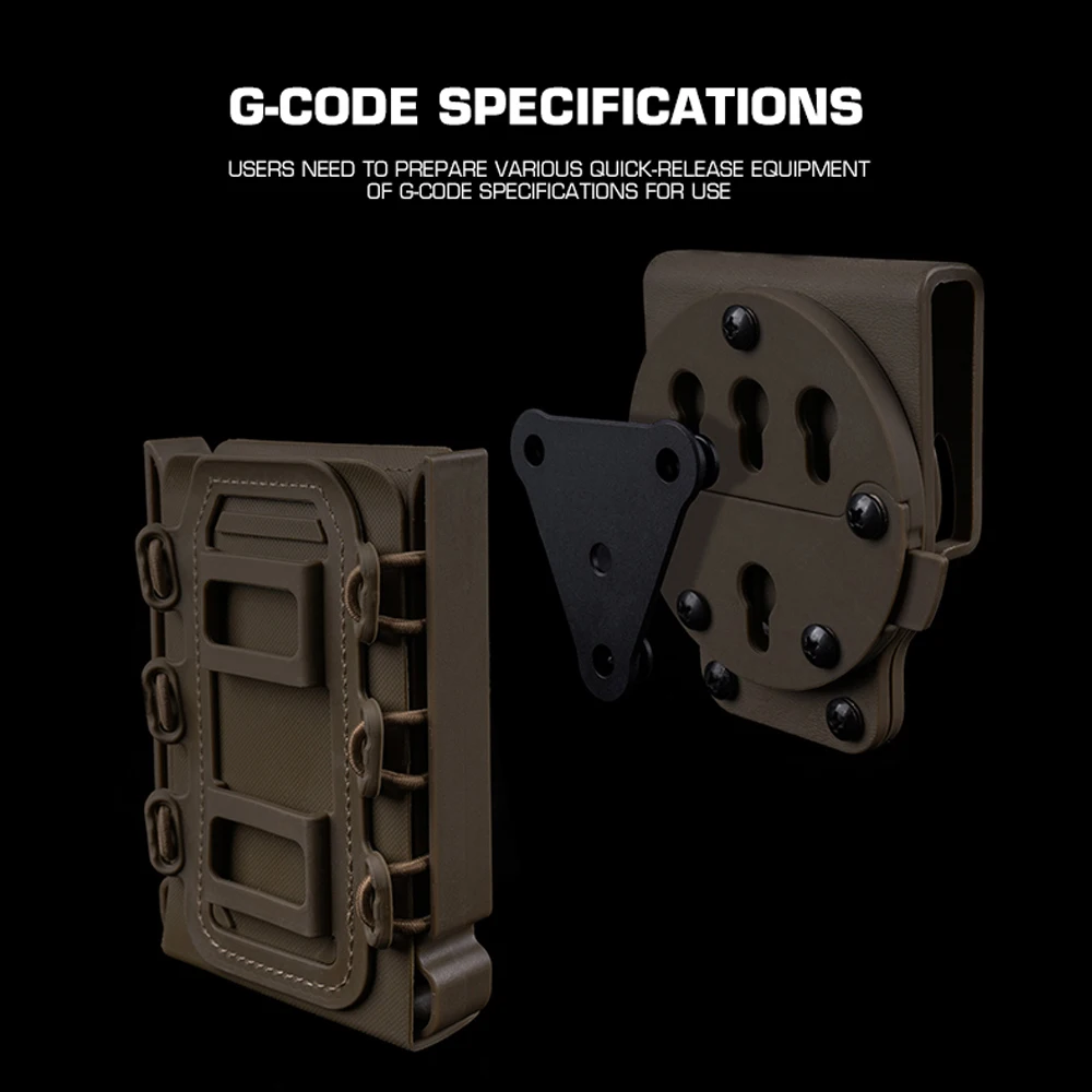 Funda táctica G-CODE adaptador portátil cinturón de combate Base de montaje ajustable caza tiro Airsoft Mag bolsa funda Accesorios - imagen 5
