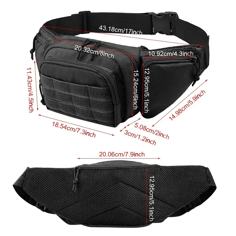 Nueva bolsa de fijación de cintura Invisible multifuncional para exteriores, bolsa de almacenamiento deportiva para hombres, Kit de herramientas para exteriores - imagen 3