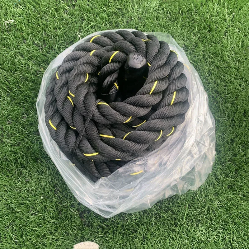 Cuerda de batalla profesional para gimnasio, uso doméstico al aire libre, cuerda de entrenamiento de saltar resistente para entrenamientos de batalla de Fitness de fuerza - imagen 2