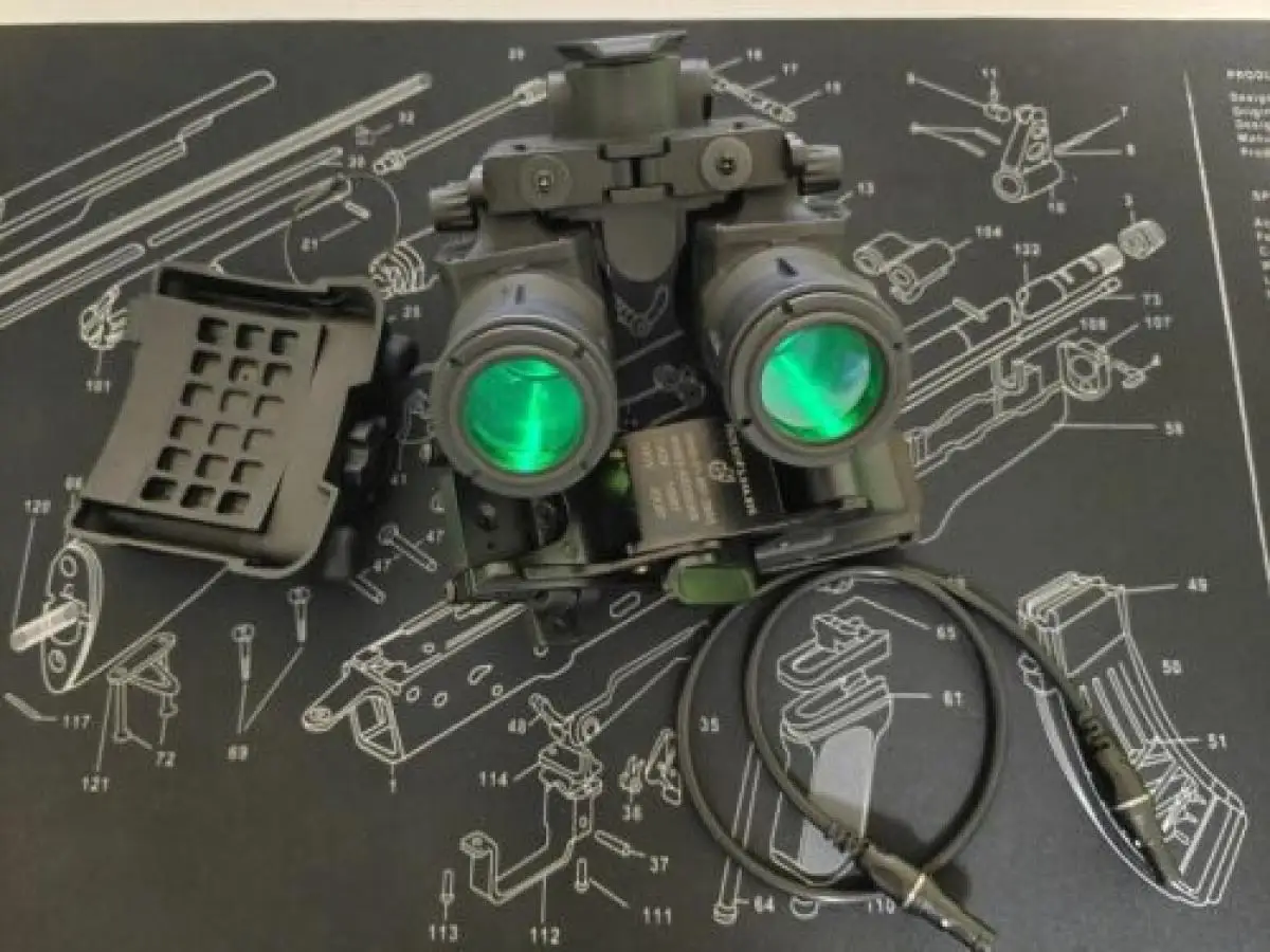 FMA Tactical NVG AN-PVS31 modelo simulado versión de función de luz y montaje de casco de Metal - imagen 4