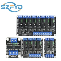 1 2 4 8 canales 5V 12V 24V módulo de relé CC estado sólido alto nivel SSR AVR DSP G3MB-202P relé 250V 2 para Arduino Raspbery pi