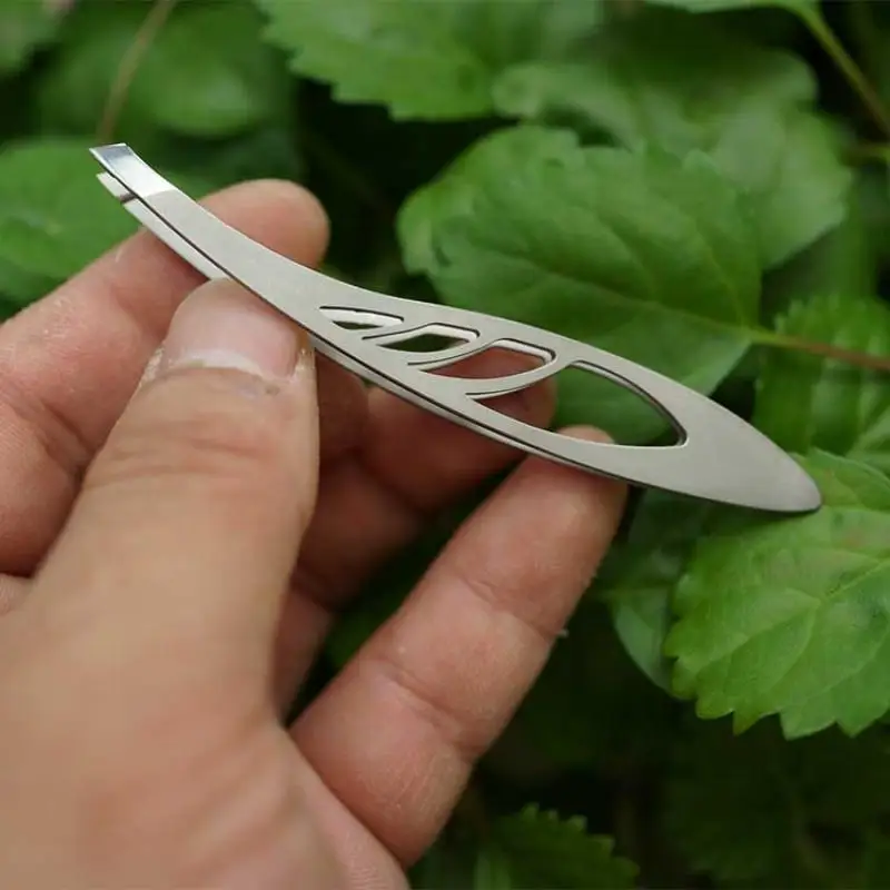 Beauty Series-palillo de dientes helicoidal de titanio puro, lima, pinzas diagonales, herramientas EDC - imagen 4